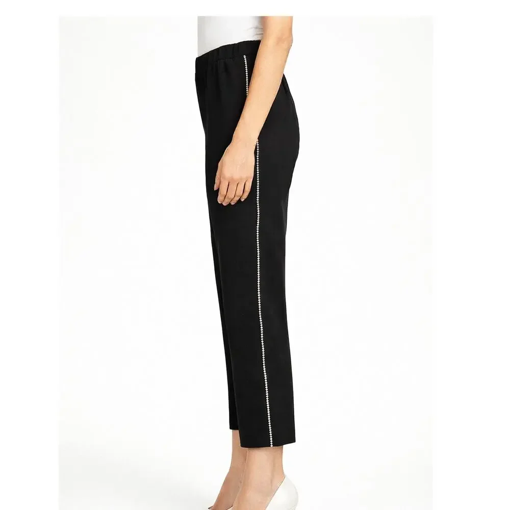 NEW Valentina Shah LAURA PANTS- Black with Rhinestones - Size XS/Small - Picture 7 of 7